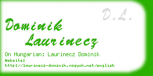 dominik laurinecz business card